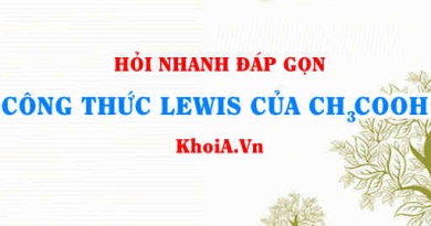Công thức Lewis của CH3COOH (Acetic Acid lewis structure)